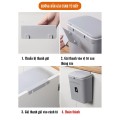 Thùng rác thông minh treo cánh tủ có nắp đậy tiện lợi BA207