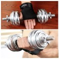 Găng tay hỗ trợ tập gym, nâng tạ, lên xà hở mu bàn tay BA1298, Màu đen 