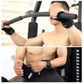 Găng tay hỗ trợ tập gym, nâng tạ, lên xà hở mu bàn tay BA1298, Màu đen 