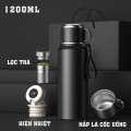 Bình giữ nhiệt 48h hiển thị nhiệt độ kèm lõi lọc BA1317, 800ml