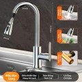 Vòi rửa bát rút dây nóng lạnh nút đôi BA1308
