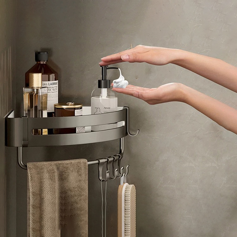 Kệ góc nhà tắm gắn tường chịu lực lên đến 20kg BA1309