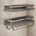 Kệ nhà tắm để đồ đa năng dán tường Ermo BA1310, Loại kệ 40cm