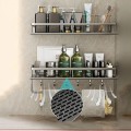 Kệ nhà tắm để đồ đa năng dán tường Ermo BA1310, Loại kệ 40cm