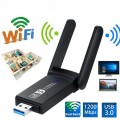 USB thu wifi 1300 mbps 2 râu nâng cấp wifi lên 5G cho pc laptop BA1345