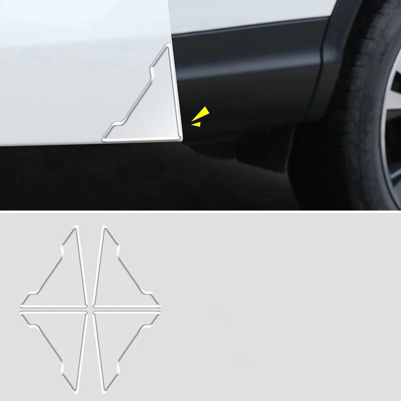 Bộ 4 miếng dán góc cửa xe hơi chống va chạm chống trầy tiện dụng BA1355