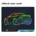Bảng vẽ tự xóa thông minh cho bé đa sắc màu BA1359, Màu xanh - 13inch