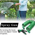 Bộ vòi xịt dây lò xo tưới cây, rửa xe đa năng 7 chế độ BA1386, Bộ 5 mét đầy đủ 