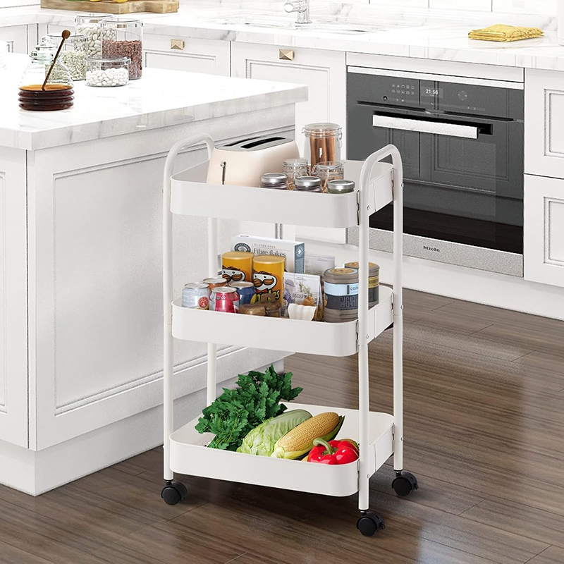 Kệ nhựa để đồ đa năng có bánh xe đẩy chuyên dụng BA1396