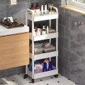 Kệ nhựa để đồ đa năng có bánh xe đẩy chuyên dụng BA1396, Kệ 3 tầng