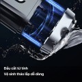 (Phiên bản mới) Máy cạo râu Enchen mini 6 lưỡi dao kép mỏng, chống nước cao cấp BA1394