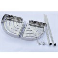 Kệ góc nhà tắm 2 tầng tiết kiệm không gian phòng tắm BA1411
