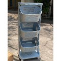 Kệ để đồ 3 tầng tiện dụng có bánh xe di chuyển linh hoạt BA1425 , Màu hồng 