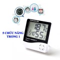 Máy đo nhiệt độ phòng, độ ẩm, nhiệt ẩm kiêm đồng hồ báo thức 5 trong 1 BA1430