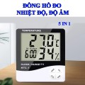 Máy đo nhiệt độ phòng, độ ẩm, nhiệt ẩm kiêm đồng hồ báo thức 5 trong 1 BA1430