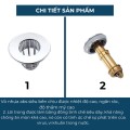 Nút chặn nhấn xả nước lavabo, chống mùi và lọc rác hiệu quả BA1423, 1 cái