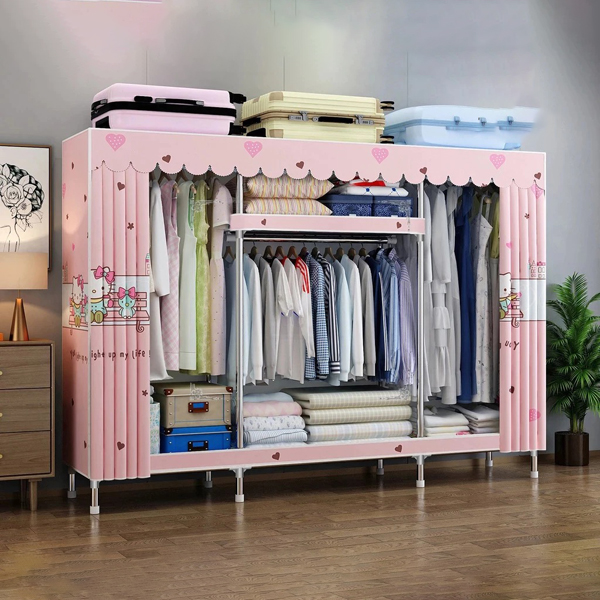 Tủ quần áo tủ vải khung thép titan cao cấp BA1289