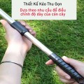 Chổi thép cào lá làm vườn gấp gọn 15 răng đa năng BA1438