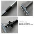 Chổi thép cào lá làm vườn gấp gọn 15 răng đa năng BA1438