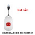 Thiết bị báo động không dây dùng cho người già, bệnh nhân BA1441, 1 chuông 1 nút bấm