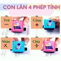 Con lăn in toán học phép tính cộng trừ nhân chia cho bé tiện lợi BA554, Loại tạo phép cộng