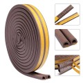 Ron dán khe cửa chống va đập, chống ồn, chống bụi N305, Màu nâu - Loại 5m