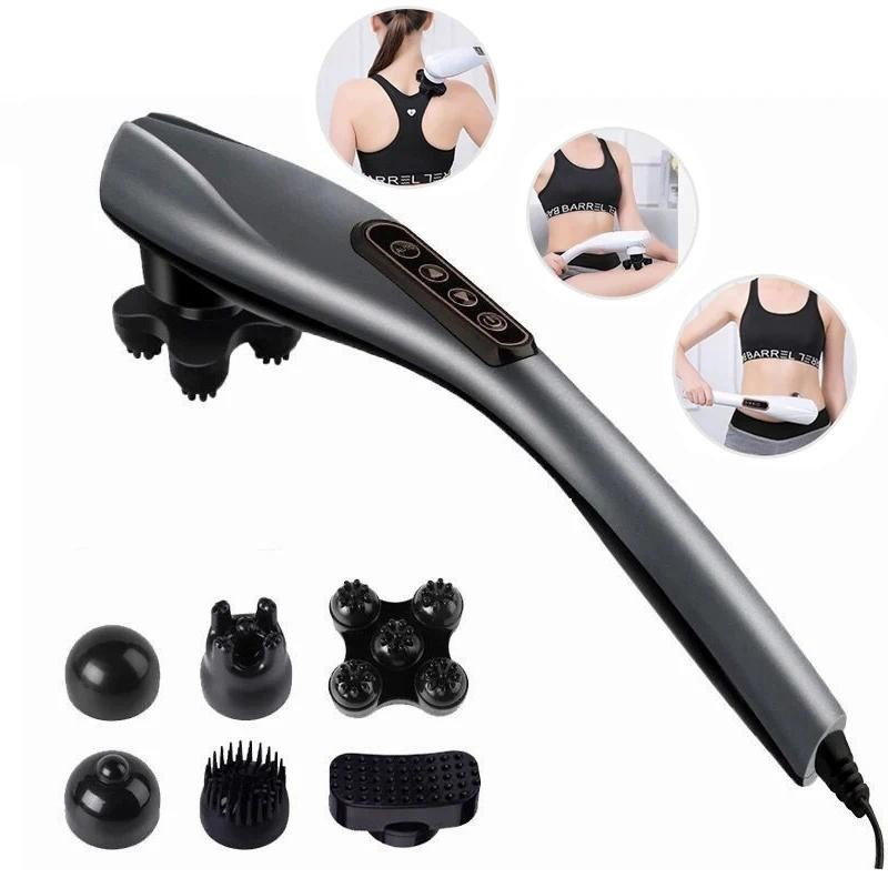 Máy massage cầm tay 6 đầu, pin sạc không dây siêu tiện lợi an toàn BA1444