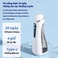 Máy tăm nước không dây tiện lợi có 4 đầu thay thế BA1484, Màu đen 