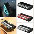 Bảng ghi số điện thoại ô tô kèm đèn led năng lượng mặt trời BA1482, Màu bạc led xanh