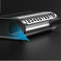 Bảng ghi số điện thoại ô tô kèm đèn led năng lượng mặt trời BA1482, Màu bạc led xanh