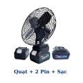 Quạt tích điện Makita để bàn 2 cấp độ gió siêu mát BA1480, QUẠT + 1 PIN + 1 SẠC