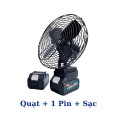 Quạt tích điện Makita để bàn 2 cấp độ gió siêu mát BA1480, QUẠT + 1 PIN + 1 SẠC