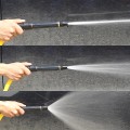 Đầu vòi xịt rửa tăng áp rửa xe, tưới cây nhiều chế độ BA1475, Loại đai xiết
