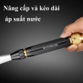 Đầu vòi xịt rửa tăng áp rửa xe, tưới cây nhiều chế độ BA1475, Loại đai xiết