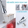 Đầu vòi nước tăng áp rửa bát xoay 360 độ 3 chế độ nước tiện dụng BA1453