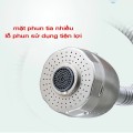 Vòi rửa chén bát nóng lạnh inox cần lò xo dẻo uốn mềm BA1466