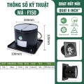  Quạt thông gió, hút mùi nhà bếp, nhà vệ sinh, phòng ngủ BA1452, FD100( quạt sắt)	