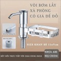 Vòi bơm nước rửa chén kèm kệ để đồ tiện lợi BA1463