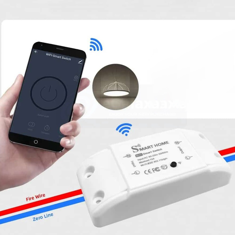 Công tắc thông minh wifi Tuya 10A 20A 30A điều khiển từ xa BA1470