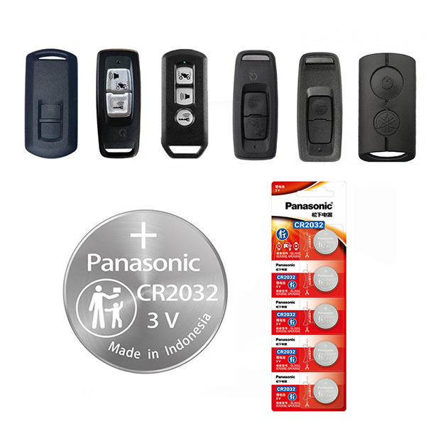 Vỉ 5 viên Pin cúc áo Panasonic CR2032 loại tốt dành thay pin remote, khóa smartkey P170