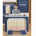 Túi đựng quần áo khung thép gấp gọn tiện lợi chống nước chống ẩm BA1487, Dung tích 78L: 50x40x33cm