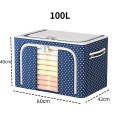 Túi đựng quần áo khung thép gấp gọn tiện lợi chống nước chống ẩm BA1487, Dung tích 78L: 50x40x33cm