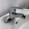 Vòi Lavabo rửa mặt, rửa tay nóng lạnh 2 chân BA1494, Vòi không kèm dây