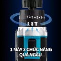 Máy khoan pin 3 chức năng kèm bộ phụ kiện 24 chi tiết BA1493, Loại 1 pin