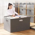 Hộp vải đựng quần áo có nắp có thể gấp gọn tiện lợi BA1502, Dung tích 40L (44*29*30cm)