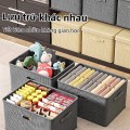Hộp vải đựng quần áo có nắp có thể gấp gọn tiện lợi BA1502, Dung tích 40L (44*29*30cm)