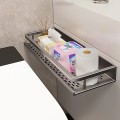 Kệ để đồ treo tường phòng tắm, nhà vệ sinh chất liệu không gỉ BA1504, Dài 40 cm