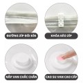 Túi hút chân không quần áo, chăn màn chống ẩm mốc tặng kèm bơm tay BA1506, Combo 10 túi 40x60