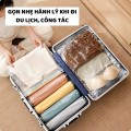 Túi hút chân không quần áo, chăn màn chống ẩm mốc tặng kèm bơm tay BA1506, Combo 10 túi 40x60