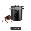 Hộp đựng hạt cà phê bằng thép không gỉ kèm muỗng định lượng BA1528, 1500ml